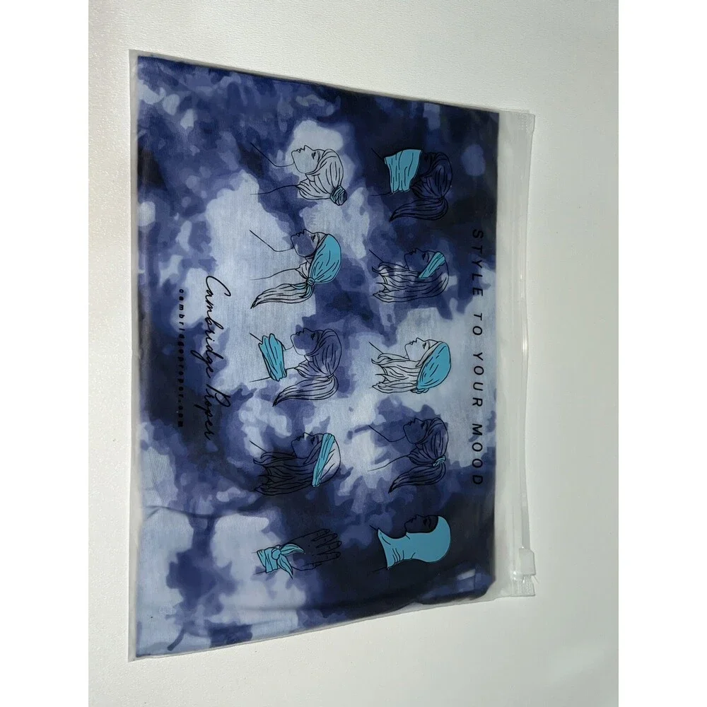 NEW Cambridge Proper Multi Wear Bandeau (More Than 10 Ways to Wear) Blue Tie Dye